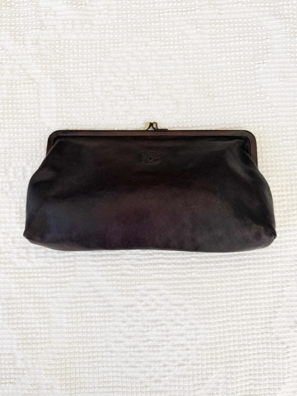Il Bisonte Classic Manuela Leather Clutch